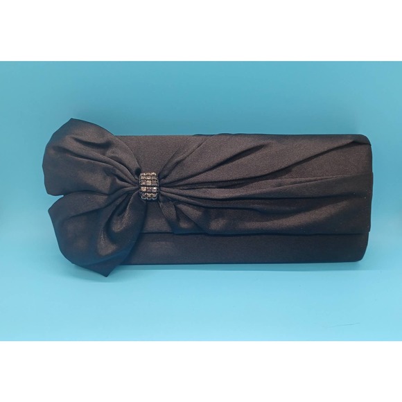 NEW Gunne Sax Black Purse Handbag Clutch Designed by Jessica McClintock - Picture 7 of 14